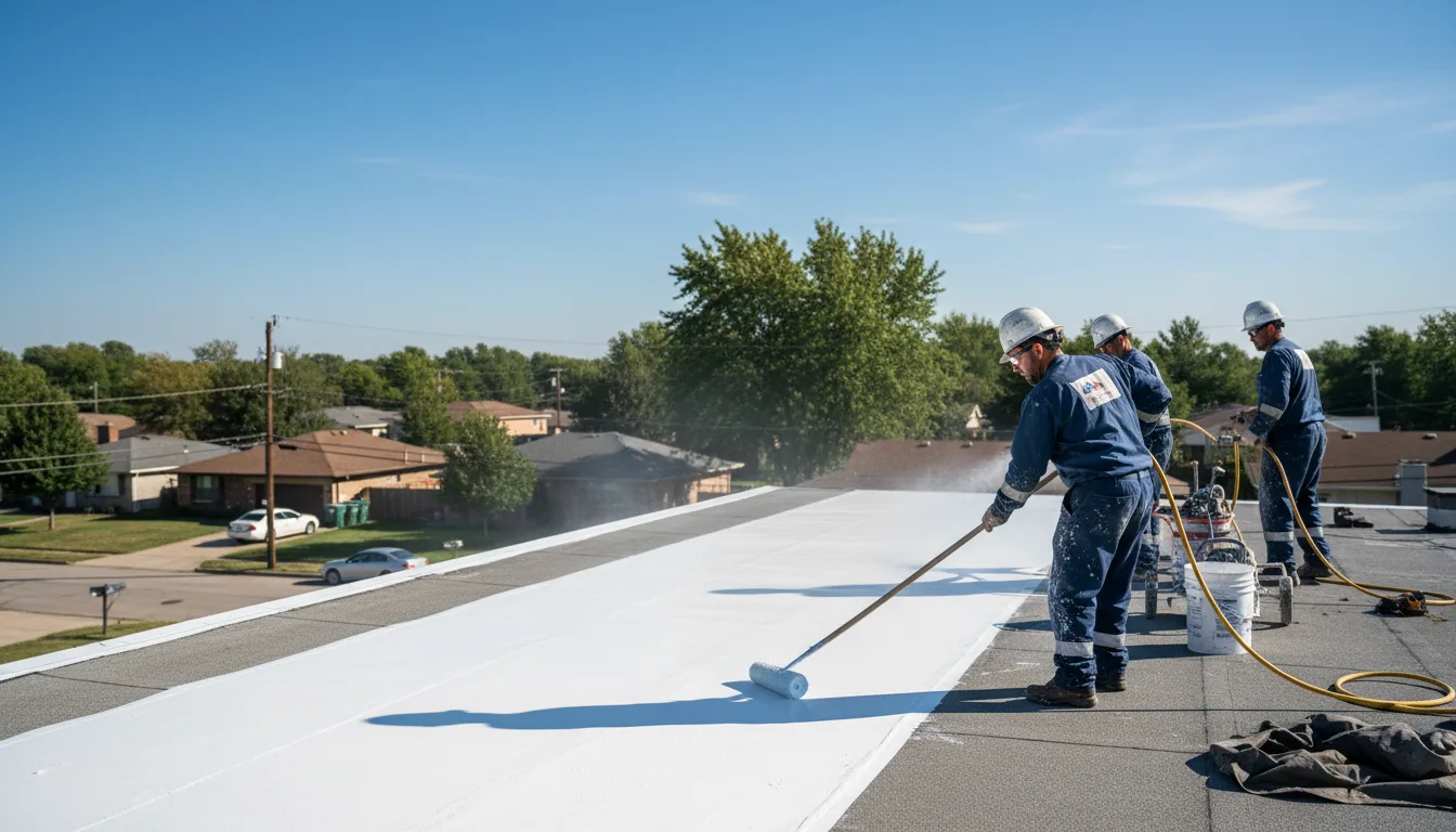 Commercial roof coating in Greencastle, IN near me